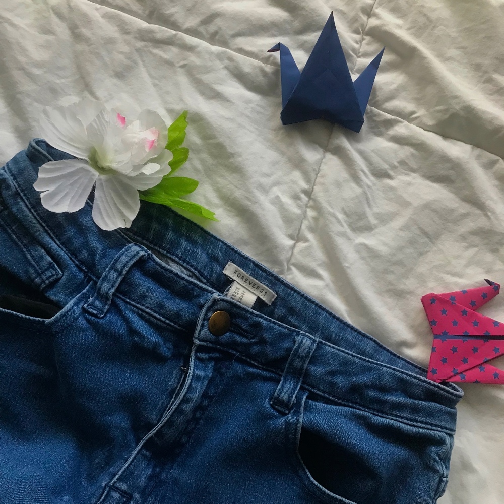 denim skinny jeans